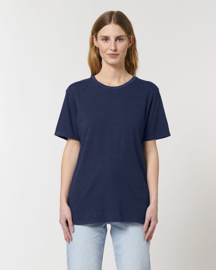 blauw t-shirt uniseks