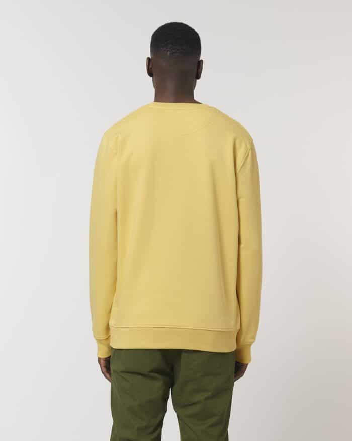 crewneck sweatshirt pastel geel