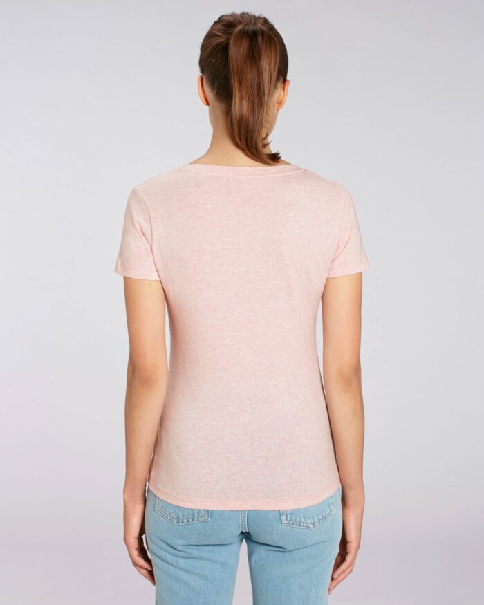 dames t-shirt roze biologisch katoen