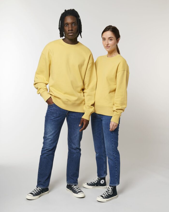 duurzame unisex sweater geel