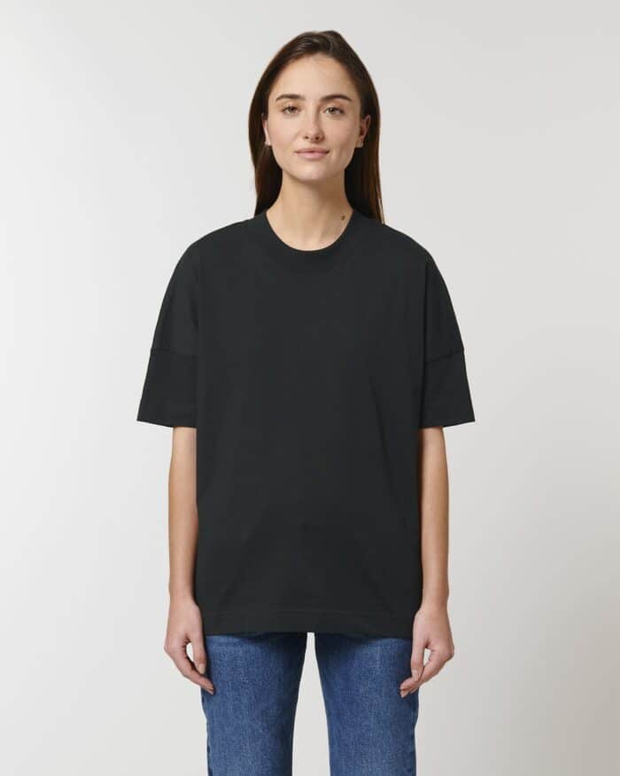 ecologisch t-shirt uniseks zwart
