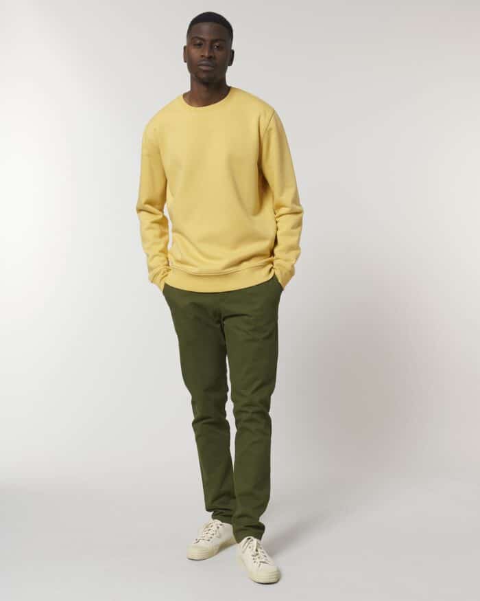 sweater biologisch katoen geel