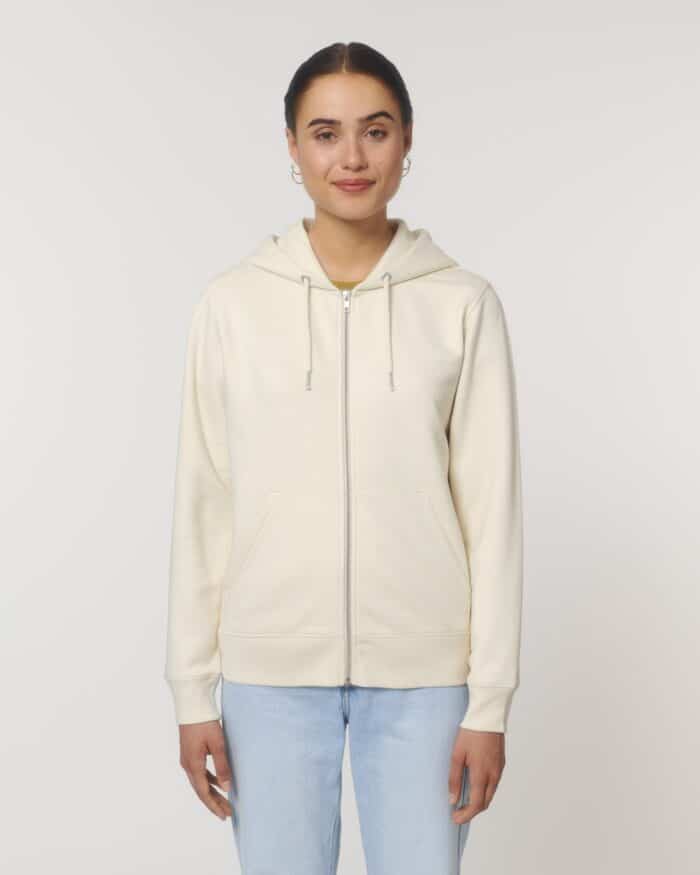 sweater met rits offwhite