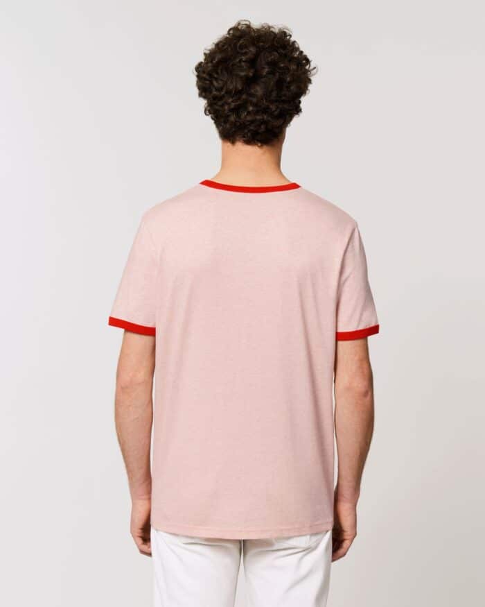 unisex t-shirt rood roze